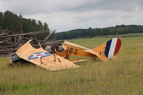WWI-Era Biplane Loses War Against Gravity (Again)