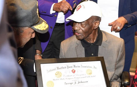 101-Year-Old Vet Receives Medal for Being One of the First Black Marines