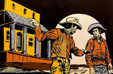 This Montana Painter Draws Inspiration from Comic Books and Old West Mythology
